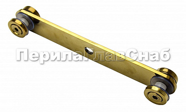 Стеклодержатель пластинчатый 3хМ8, по центрам 170х5 мм, полированный, шайбы 5 мм литые, под стекло 6-12 мм, (AISI 304), под золото Фk023-88 купить в Краснодаре