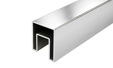 Труба 40х40 мм с пазом 24 х 24 под стекло, шлифованная, AISI201, k856-4 купить в Краснодаре Труба 40х40 мм с пазом 24 х 24 под стекло, шлифованная, AISI201, k856-4 купить в Краснодаре