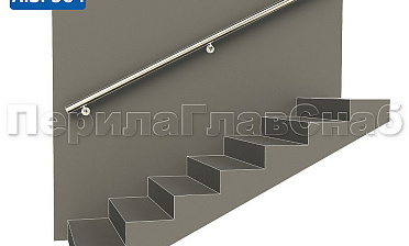 Готовый пристенный поручень с тремя держателями, длина 2300 мм (AISI 304) k730-23 купить в Краснодаре Готовый пристенный поручень с тремя держателями, длина 2300 мм (AISI 304) k730-23 купить в Краснодаре