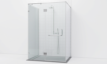 Комплект фурнитуры для душевой перегородки возле стены с дверью и глухими стеклами t571-1 купить в Краснодаре Комплект фурнитуры для душевой перегородки возле стены с дверью и глухими стеклами t571-1 купить в Краснодаре