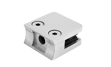 Стеклодержатель литой квадратный с вставками под стекло 8-10 мм (4+4 мм), на стойку Ø38.1 мм, 41х22х42, полированный, (AISI 304) k004-10 купить в Краснодаре Стеклодержатель литой квадратный с вставками под стекло 8-10 мм (4+4 мм), на стойку Ø38.1 мм, 41х22х42, полированный, (AISI 304) k004-10 купить в Краснодаре