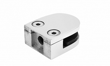 Стеклодержатель литой, под стекло 8-10 мм (4+4 мм), на плоскость 40х23х48 полированный (AISI 316) k002-4 купить в Краснодаре Стеклодержатель литой, под стекло 8-10 мм (4+4 мм), на плоскость 40х23х48 полированный (AISI 316) k002-4 купить в Краснодаре