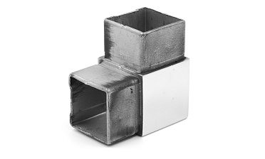 Поворот поручня 40х40 мм, нержавеющая сталь AISI 304, полированная k365 купить в Краснодаре