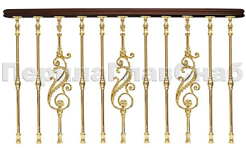 Латунные ограждения серии - Нептун L04 в Краснодаре. Готовые проекты ПерилаГлавСнаб