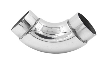 Отвод поручня под Ø42.4х1.5 мм, 90°, литой, полированный 600 Grit, с двумя установочными кольцами  (aisi 316) k383-5 купить в Краснодаре