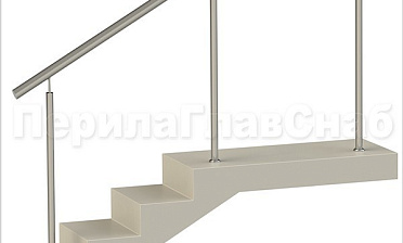 Нержавеющие ограждения без ригелей для крыльца купить в Краснодаре