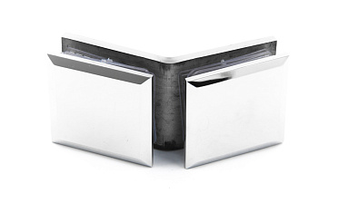 Коннектор для душевой кабины стекло-стекло 135° 45х45 мм латунь-хром t736 PC купить в Краснодаре