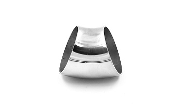 Половинка отвода поручня под сварку для Ø50.8х125/2х1.5, 45°, полированный 400 Grit (AISI 304) k021-45 купить в Краснодаре Половинка отвода поручня под сварку для Ø50.8х125/2х1.5, 45°, полированный 400 Grit (AISI 304) k021-45 купить в Краснодаре