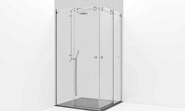 Комплект фурнитуры для раздвижной угловой душевой перегородки, две двери, на профиле t554-1 купить в Краснодаре Комплект фурнитуры для раздвижной угловой душевой перегородки, две двери, на профиле t554-1 купить в Краснодаре