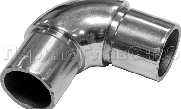 Отвод трубы Ø25.4 мм с установочными кольцами, полированный (AISI 304) k325 купить в Краснодаре