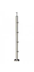 Стойка круглая Ø38.1: 4 ригеледержателя, полированная, высота 950 мм (AISI 304) k714 купить в Краснодаре Стойка круглая Ø38.1: 4 ригеледержателя, полированная, высота 950 мм (AISI 304) k714 купить в Краснодаре