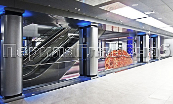 Ограждение атриума из стекла с поручнем без стоек в Краснодаре. Готовые проекты ПерилаГлавСнаб