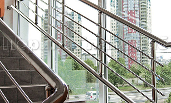 Ограждение на окна из нержавеющей стали в Краснодаре. Готовые проекты ПерилаГлавСнаб