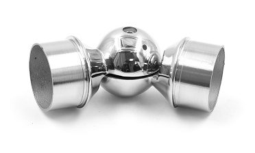 Поворот литой, регулируемый, "шар" с установочными кольцами, под Ø50.8 мм, (AISI 304) k558 купить в Краснодаре Поворот литой, регулируемый, "шар" с установочными кольцами, под Ø50.8 мм, (AISI 304) k558 купить в Краснодаре