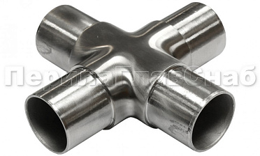 Соединение поручня Ø50.8 мм, крестовина (AISI 304) k361 купить в Краснодаре