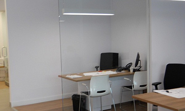 Стеклянные перегородки - вариант 8 купить в Краснодаре