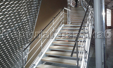 Нержавеющие перила и ограждения с подсветкой купить в Краснодаре