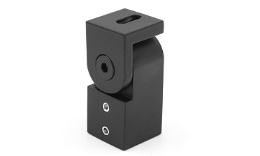 Держатель труба-стена, регулируемый, Ø19 мм, нерж., черный t908 BL купить в Краснодаре