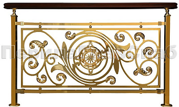 Латунные ограждения лестниц серии – Людовик XL03 в Краснодаре. Готовые проекты ПерилаГлавСнаб