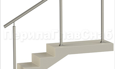 Нержавеющие ограждения без ригелей с квадратными стойками купить в Краснодаре