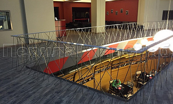 Дизайнерское ограждение из нержавейки с вертикальным заполнением в Краснодаре. Готовые проекты ПерилаГлавСнаб