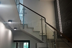 Стеклянные перила для колодезных лестниц в Краснодаре. Готовые проекты ПерилаГлавСнаб - фото 4