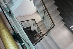 Стеклянные перила для лестниц в Краснодаре. Готовые проекты ПерилаГлавСнаб - фото 11