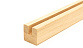 Дубовый поручень 40х40 некрашеный С ПАЗОМ, Премиум Ф-1077