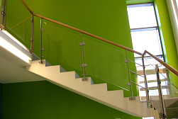 Стеклянные перила для колодезных лестниц в Краснодаре. Готовые проекты ПерилаГлавСнаб - фото 12