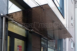 Стеклянные козырьки на вантах в Краснодаре. Готовые проекты ПерилаГлавСнаб - фото 31