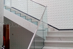 Стеклянные перила для колодезных лестниц в Краснодаре. Готовые проекты ПерилаГлавСнаб - фото 10