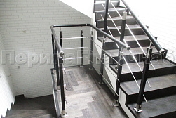 Ограждения из нержавеющей стали с тремя ригелями в Краснодаре. Готовые проекты ПерилаГлавСнаб - фото 6