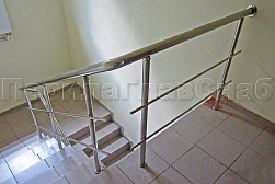 Перила и ограждения из нержавеющей стали с двумя ригелями в Краснодаре. Готовые проекты ПерилаГлавСнаб - фото 14