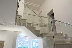 Стеклянные перила для колодезных лестниц в Краснодаре. Готовые проекты ПерилаГлавСнаб - фото 7