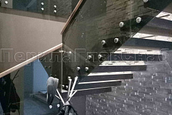 Стеклянные перила для колодезных лестниц в Краснодаре. Готовые проекты ПерилаГлавСнаб - фото 6