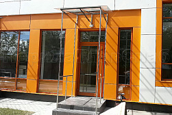 Козырьки и навесы на металлокаркасе в Краснодаре. Готовые проекты ПерилаГлавСнаб - фото 14