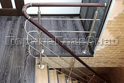 Перила и ограждения из нержавейки и дерева в Краснодаре. Готовые проекты ПерилаГлавСнаб - фото 3