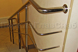 Перила и ограждения из нержавеющей стали с двумя ригелями в Краснодаре. Готовые проекты ПерилаГлавСнаб - фото 12