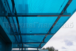 Консольные козырьки и навесы в Краснодаре. Готовые проекты ПерилаГлавСнаб - фото 5