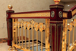 Латунные перила под золото в Краснодаре. Готовые проекты ПерилаГлавСнаб - фото 4