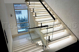 Ограждения лестничных маршей в Краснодаре. Готовые проекты ПерилаГлавСнаб - фото 1