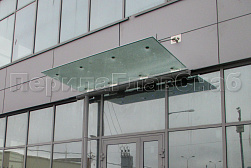 Стеклянные козырьки на вантах в Краснодаре. Готовые проекты ПерилаГлавСнаб - фото 25