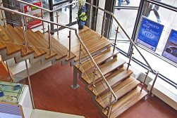 Стеклянные перила для лестниц в Краснодаре. Готовые проекты ПерилаГлавСнаб - фото 16