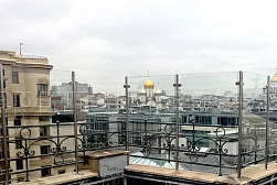 Ограждения из нержавейки со стеклом в Краснодаре. Готовые проекты ПерилаГлавСнаб - фото 15