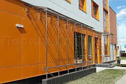 Козырьки и навесы на металлокаркасе в Краснодаре. Готовые проекты ПерилаГлавСнаб - фото 15