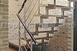 Перила и ограждения из нержавейки и дерева в Краснодаре. Готовые проекты ПерилаГлавСнаб - фото 2