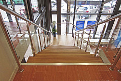 Стеклянные перила для колодезных лестниц в Краснодаре. Готовые проекты ПерилаГлавСнаб - фото 9