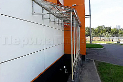 Козырьки и навесы на металлокаркасе в Краснодаре. Готовые проекты ПерилаГлавСнаб - фото 16