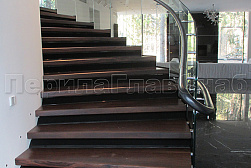 Стеклянные перила для винтовых лестниц в Краснодаре. Готовые проекты ПерилаГлавСнаб - фото 16