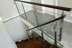 Перила и ограждения из нержавейки и дерева в Краснодаре. Готовые проекты ПерилаГлавСнаб - фото 16
